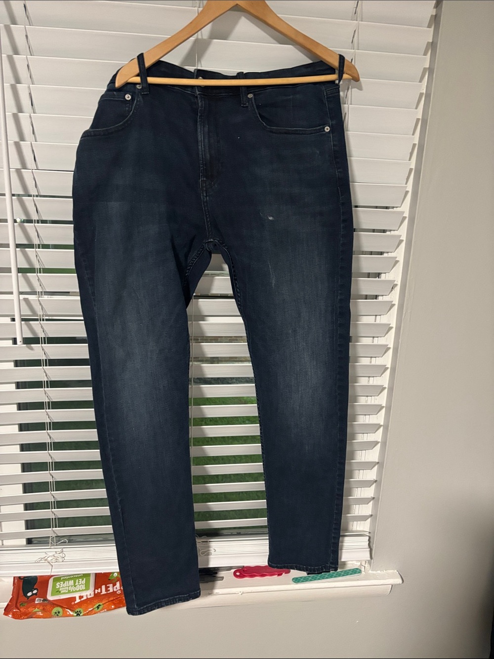 Calvin Klein Men's Dark Blue Slim Straight Jeans